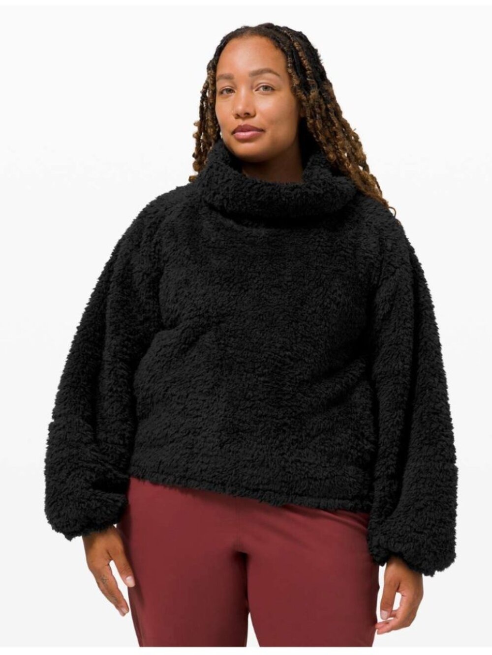 Lululemon Black Sherpa Pullover XL XXL